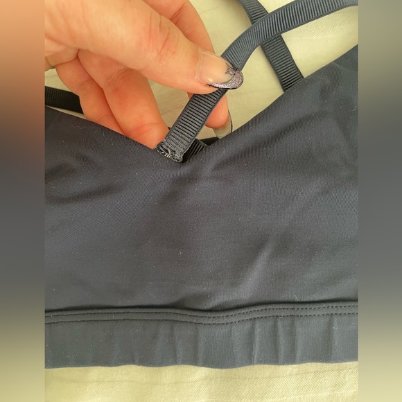 Used Lululemon Future Varsity Bra Navy Sz 10 - Picture 8 of 9